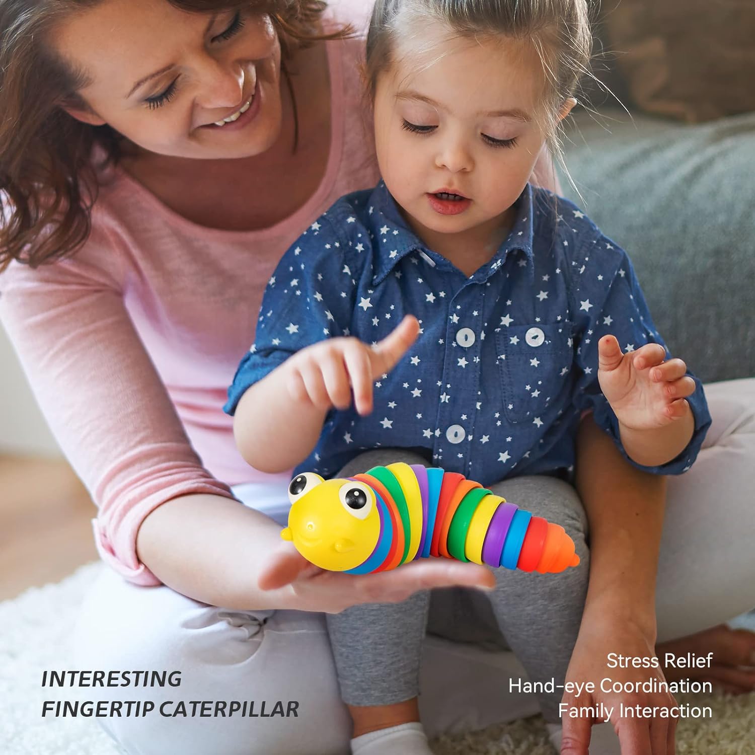 3D Rainbow Color Plastic Slug Fidget Toys, Stress Relieving Toy, Sensory Slug Toy for Boys and Girls, Finger slug Toy, for Autistic, Caterpillar Fidget Toys Stress Relief Gifts for Toddlers Kids Adults (1 Pc) 3D Rainbow Color Plastic Slug Fidget Toys, Stress Relieving Toy, Sensory Slug Toy for Boys and Girls, Finger slug Toy, for Autistic, Caterpillar Fidget Toys Stress Relief Gifts for Toddlers Kids Adults (1 Pc)